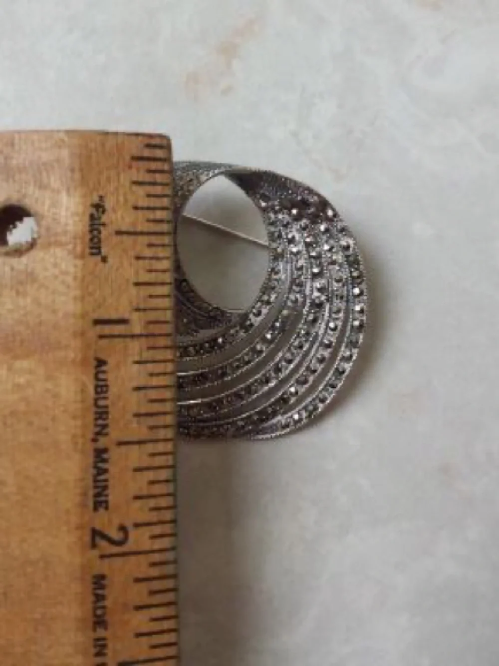 Silver Sparkly Brooch